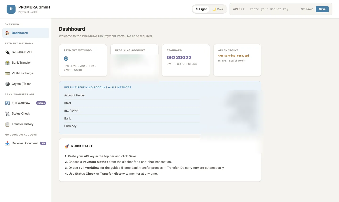 Promura payments portal